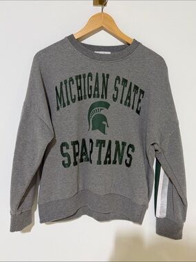 Michigan State Spartans Gray Crewneck Sweatshirt woman’s size medium